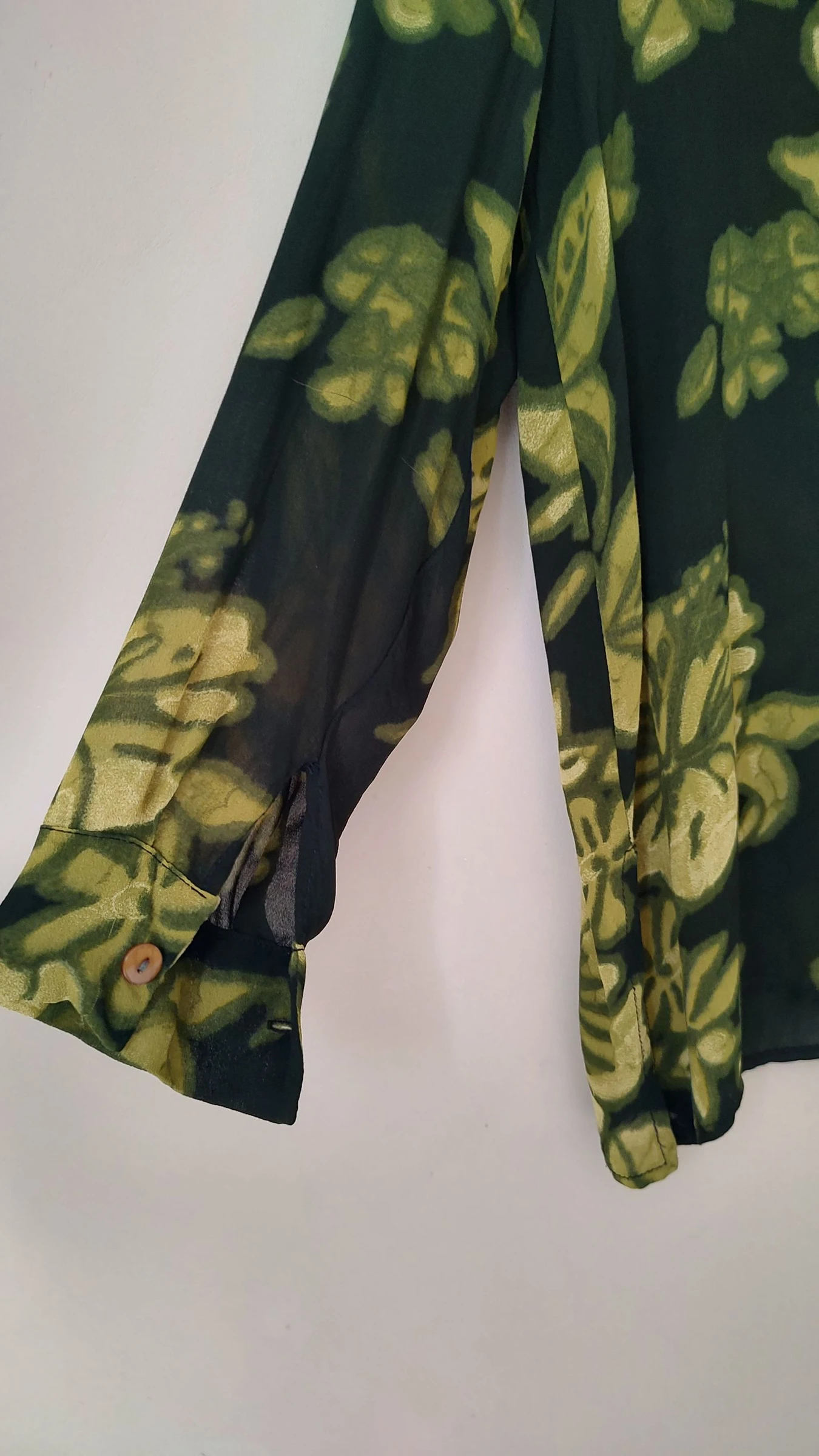 Blusa fluida con motivo floral verde - Talla única - Renatto Bene – photo 6
